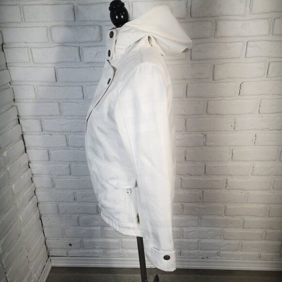 Firefly Dry Climate Ladies Off White Softshell Jacket with Drawstring Hood - Picture 5 of 15